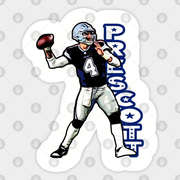 Cowboys Prescott 4 Sticker by Gamers Gear